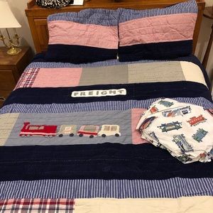 Pottery Barn Kids Bedding - Pottery Barn Kids Train Bedding Pottery Barn Kids Bedding - Pottery Barn Kids Train Bedding